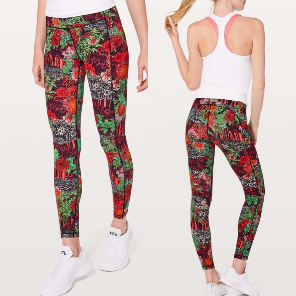 Lululemon Speed Up Tight Luxtreme Zen Garden Multi Size 2